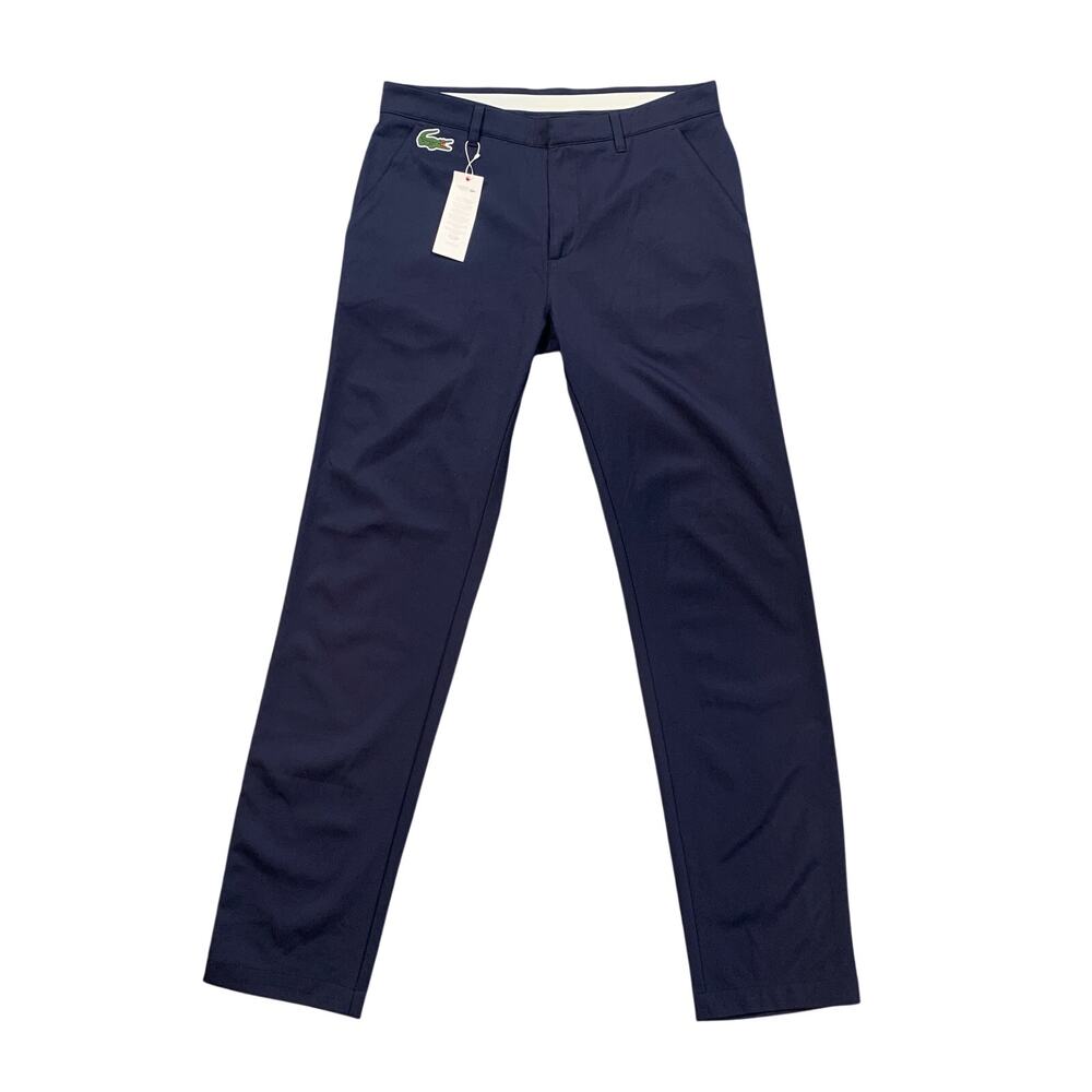Lacoste Pants Mens 40 Blue Marine Ultra Dry Slim Fit Golf Trousers Performance